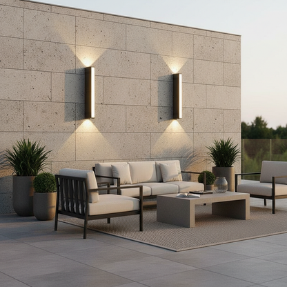Cascade Collection | Outdoor Wall Light with Durable Aluminum Design | Modern Elegance for Indoor & Outdoor Use