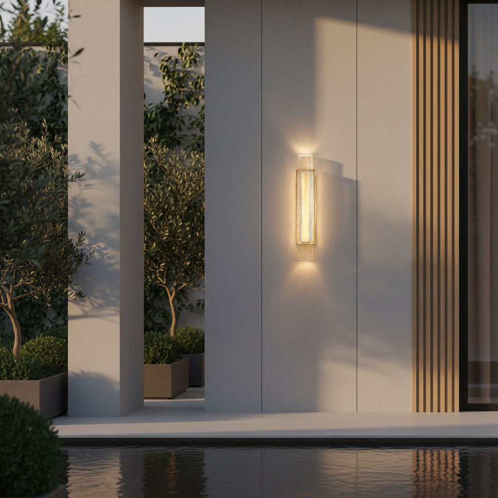 Titania Collection | Wall Sconce Light with Energy-Efficient LED | Elegant Glass Design for Modern Spaces