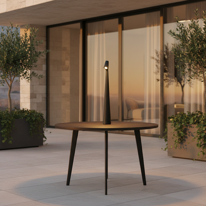 Wireless LED Table Lamp | Nordic Minimalist Design with Rechargeable Battery | Cordless Indoor Lighting