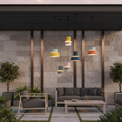 Nordic Collection | LED Pendant Light with Colorful Design | Adjustable Height for Modern Kitchen Lighting