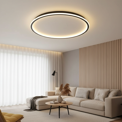 AuroraGlobe | Flush Mount Ceiling Light with Even LED Illumination | Scandinavian Design for Inviting Atmosphere