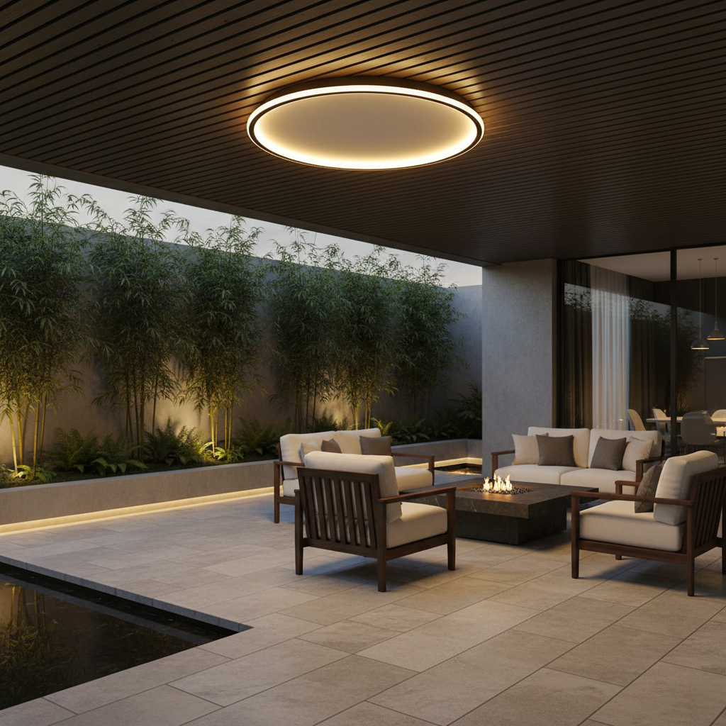 AuroraGlobe | Flush Mount Ceiling Light with Even LED Illumination | Scandinavian Design for Inviting Atmosphere