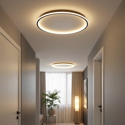 AuroraGlobe | Flush Mount Ceiling Light with Even LED Illumination | Scandinavian Design for Inviting Atmosphere