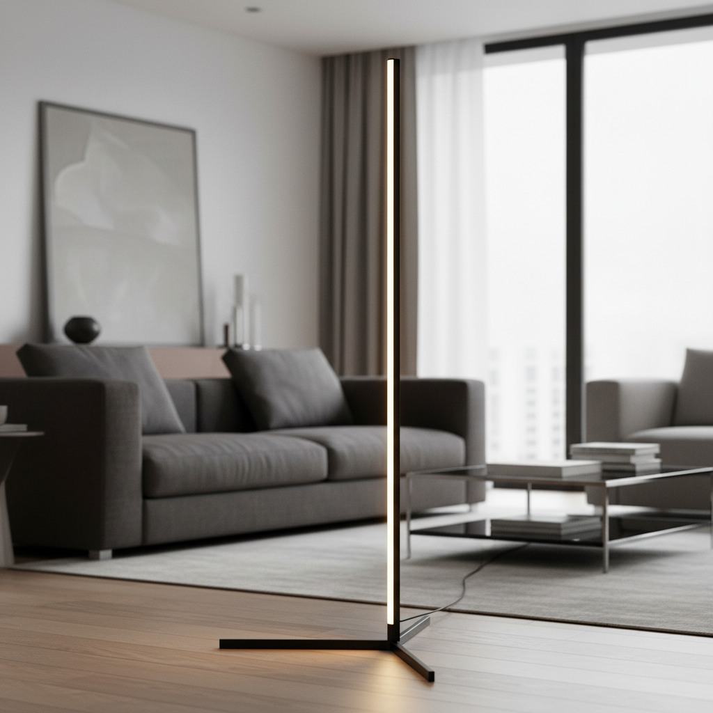 Modern Tall Hill Light | LED Floor Lamp with Color-Changing Feature | Stylish Ambiance for Any Room