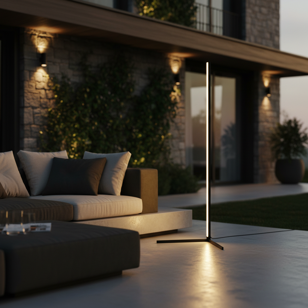 Modern Tall Hill Light | LED Floor Lamp with Color-Changing Feature | Stylish Ambiance for Any Room