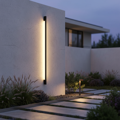 Vionra | Solar Outdoor Wall Lamp with Modern Design & LED Light | Eco-Friendly Illumination for Elegant Exteriors