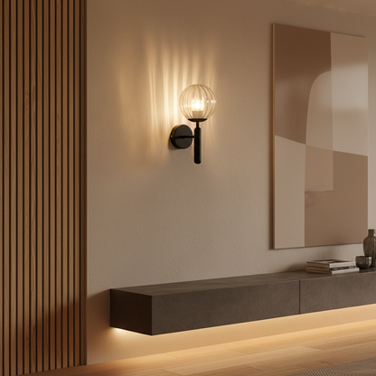 Nordic Sphere | Wall Sconce Lighting with Soft LED Glow | Minimalist Design for Modern Interiors
