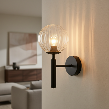 Nordic Sphere | Wall Sconce Lighting with Soft LED Glow | Minimalist Design for Modern Interiors