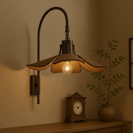 Modern Wabi Sabi | Wall Sconce Light with Soft LED for Cozy Interiors