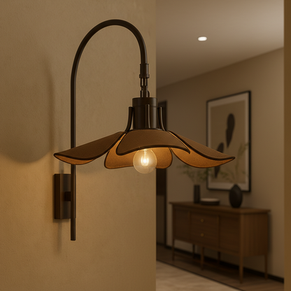 Modern Wabi Sabi | Wall Sconce Light with Soft LED for Cozy Interiors