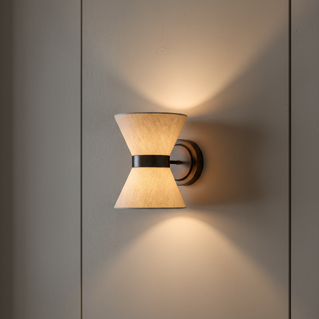 Wabi Sabi Collection | Wall Sconce Light with Asymmetrical Design | Elegant Silk Lighting for Modern Interiors