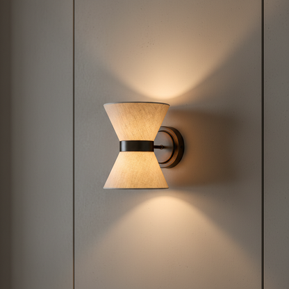 Wabi Sabi Collection | Wall Sconce Light with Asymmetrical Design | Elegant Silk Lighting for Modern Interiors