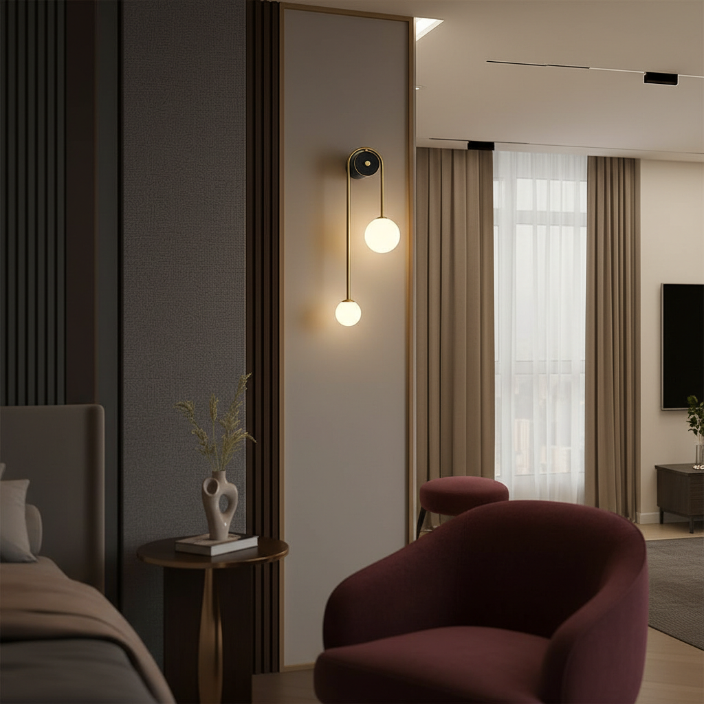Elegant Arch Wall Sconce Light with Soft LED Glow | Contemporary Design for Stylish Interiors