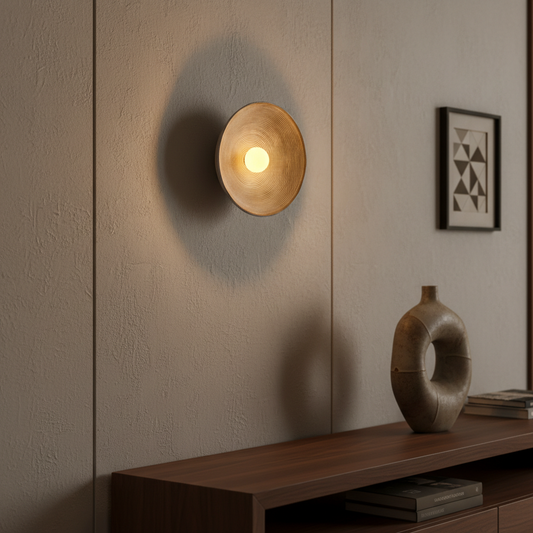 Japanese Wooden Wall Sconce Lighting with Soft LED Illumination | Minimalist Design for Cozy Modern Interiors