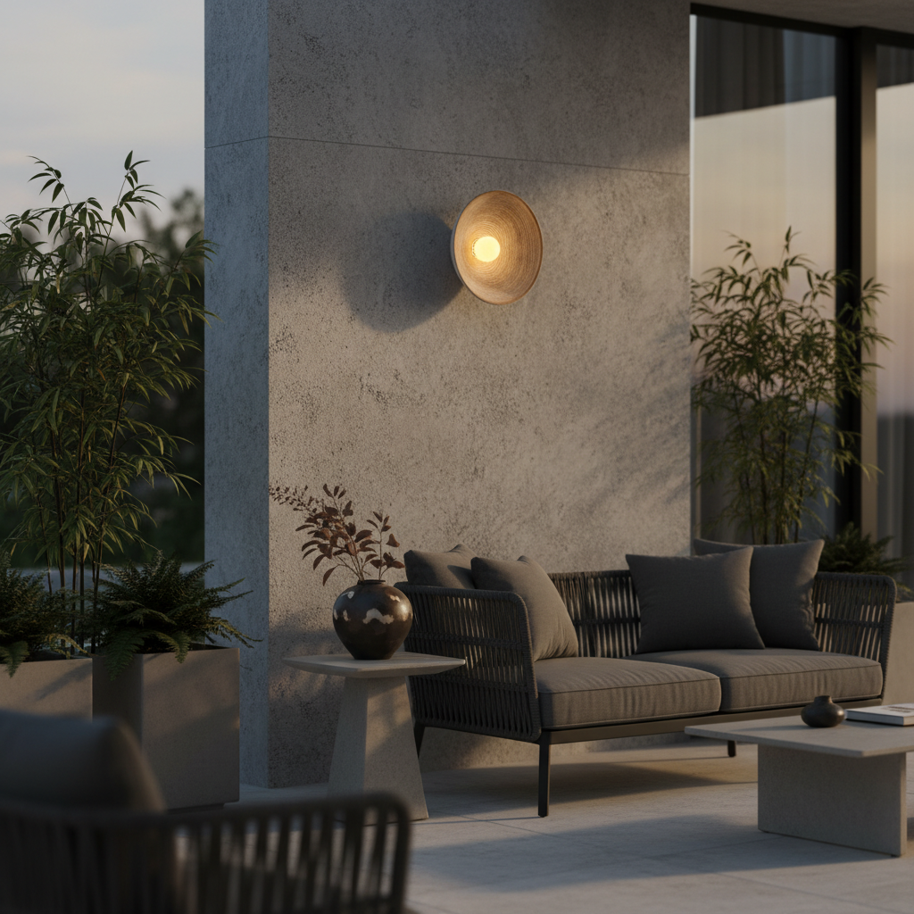 Japanese Wooden Wall Sconce Lighting with Soft LED Illumination | Minimalist Design for Cozy Modern Interiors