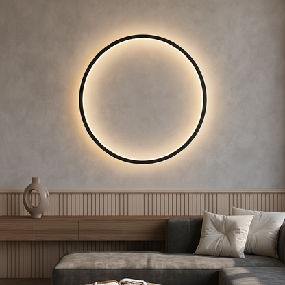 Luminoré | Modern Ring Wall Lamp with USB Power for Elegant Illumination