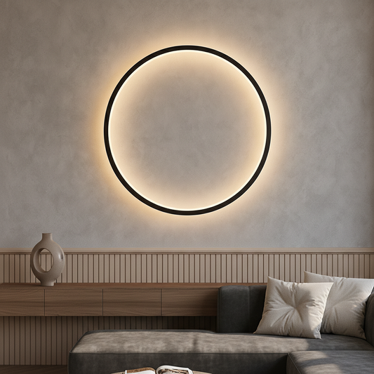 Luminoré | Modern Ring Wall Lamp with USB Power for Elegant Illumination