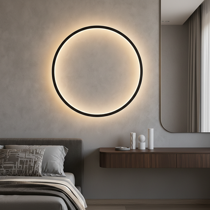 Luminoré | Modern Ring Wall Lamp with USB Power for Elegant Illumination