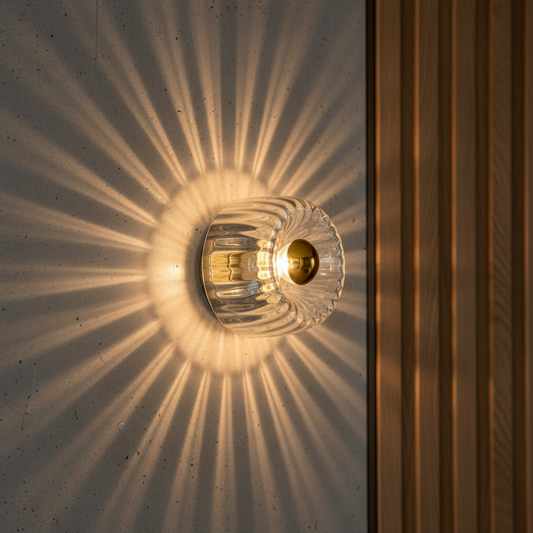 Contemporary Wall Sconces | Nordic Bauhaus Design with Sculptural Glass | Elegant Lighting for Modern Spaces