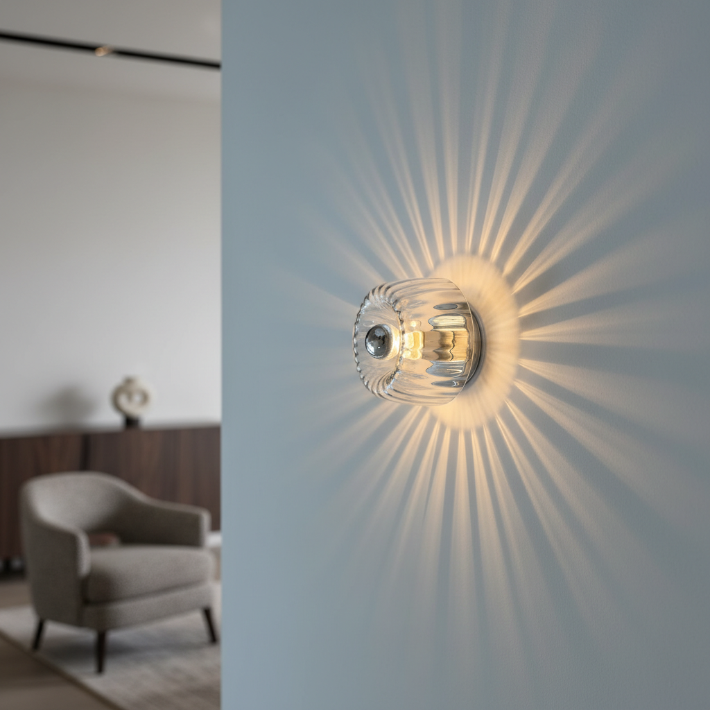 Contemporary Wall Sconces | Nordic Bauhaus Design with Sculptural Glass | Elegant Lighting for Modern Spaces
