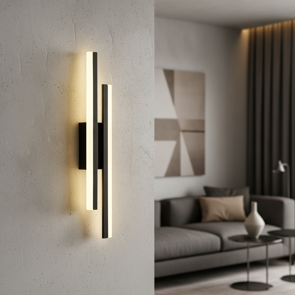 Minimalist LED Wall Light | Dimmable Sconce with Warm Glow | Modern Home Decor Solution