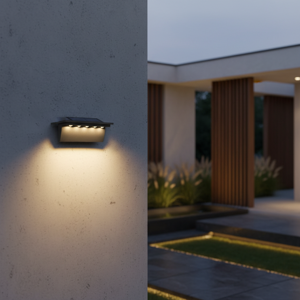 SmartGlow | Solar Outdoor Lights with Weather-Resistant Design | Elegant Illumination for Patios and Gardens