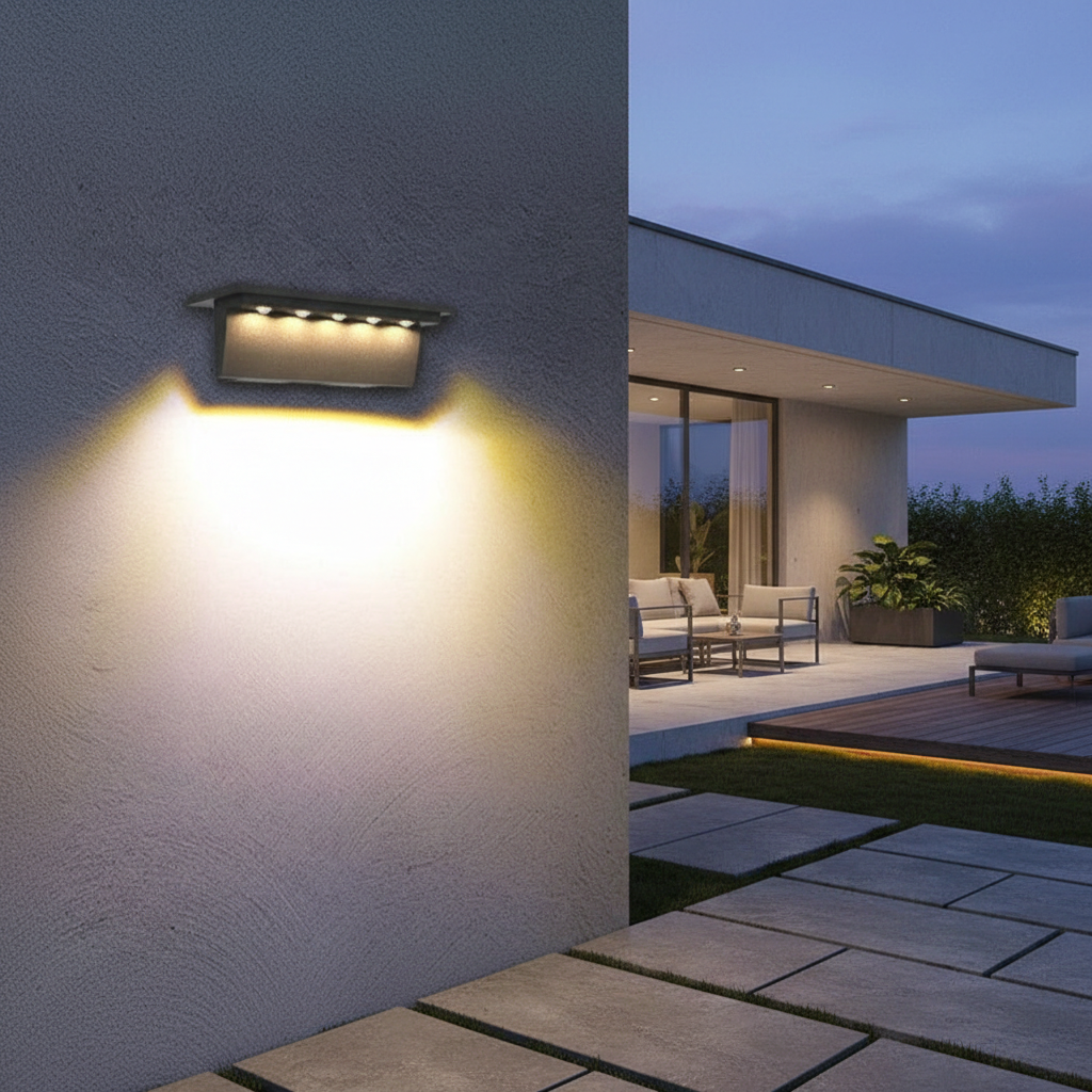 SmartGlow | Solar Outdoor Lights with Weather-Resistant Design | Elegant Illumination for Patios and Gardens