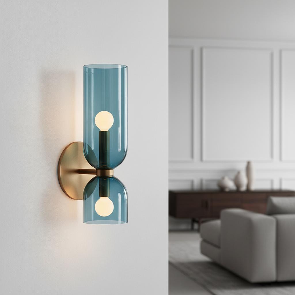 Clarva | Modern Glass Wall Lamp with Minimalist Design