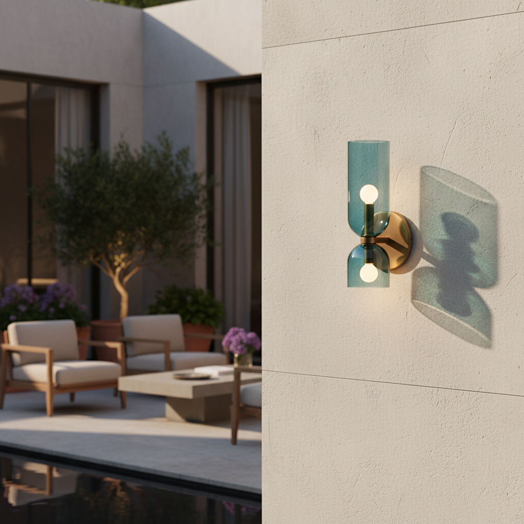 Clarva | Modern Glass Wall Lamp with Minimalist Design