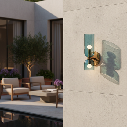Clarva | Modern Glass Wall Lamp with Minimalist Design