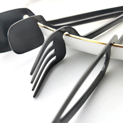 Hipstell Black Flatware Set – Stylish & Durable Cutlery