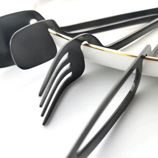 Hipstell Black Flatware Set – Stylish & Durable Cutlery