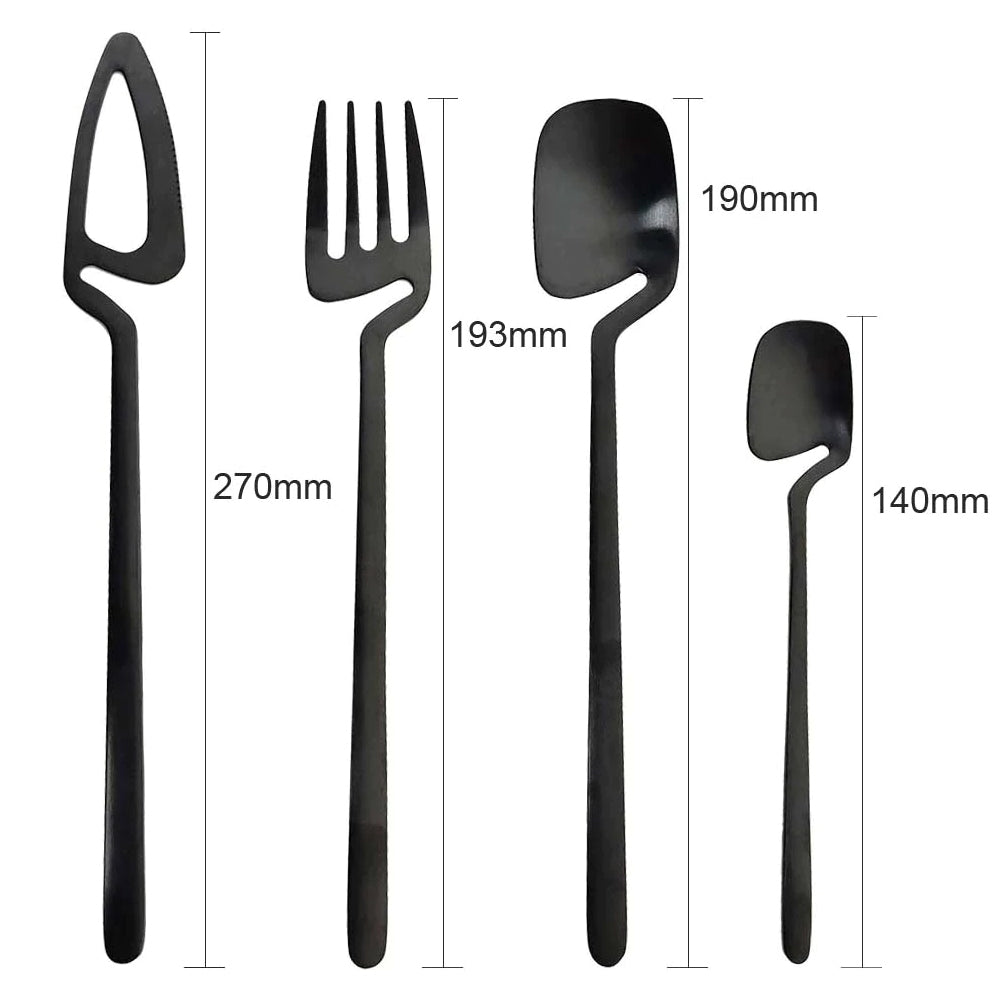 Hipstell Black Flatware Set – Stylish & Durable Cutlery