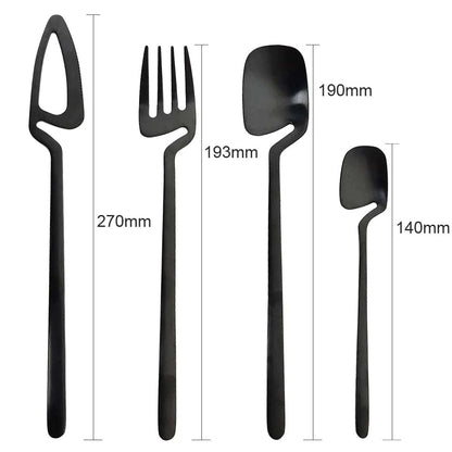 Hipstell Black Flatware Set – Stylish & Durable Cutlery