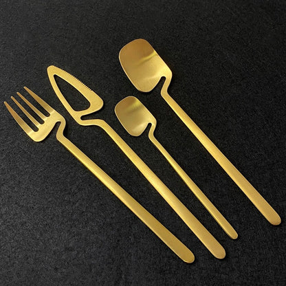 Hipstell Black Flatware Set – Stylish & Durable Cutlery