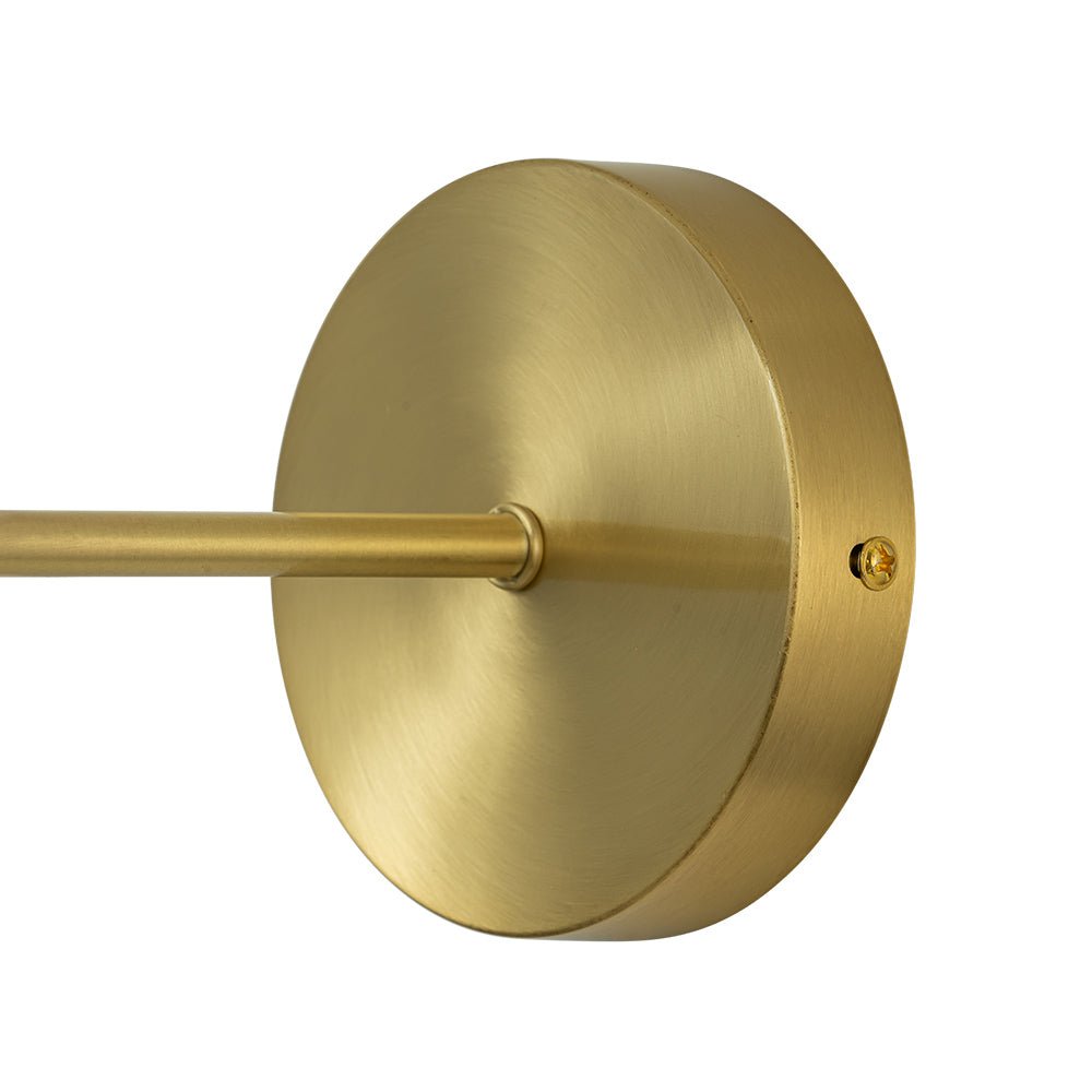 Aether Brass Glass Wall Sconce – Mid-Century Minimalist Design