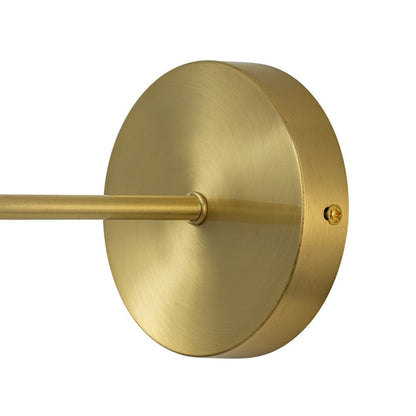 Aether Brass Glass Wall Sconce – Mid-Century Minimalist Design