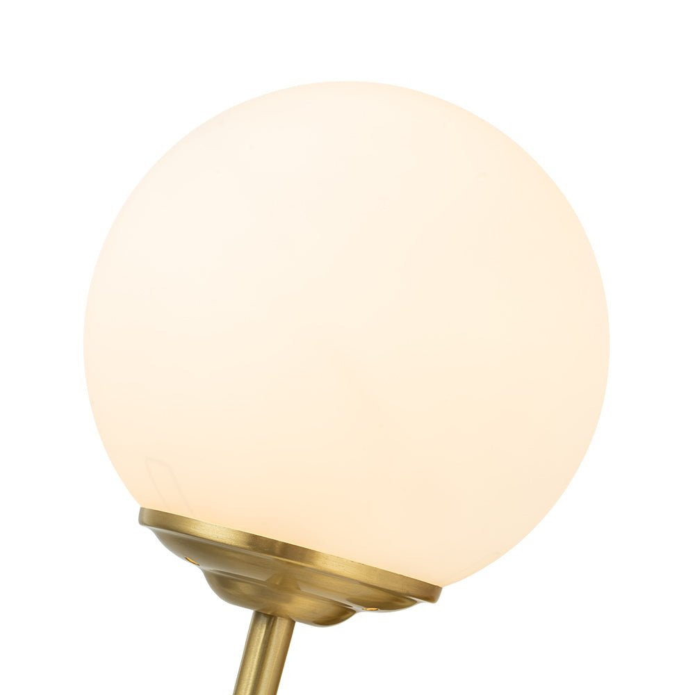 Aether Brass Glass Wall Sconce – Mid-Century Minimalist Design