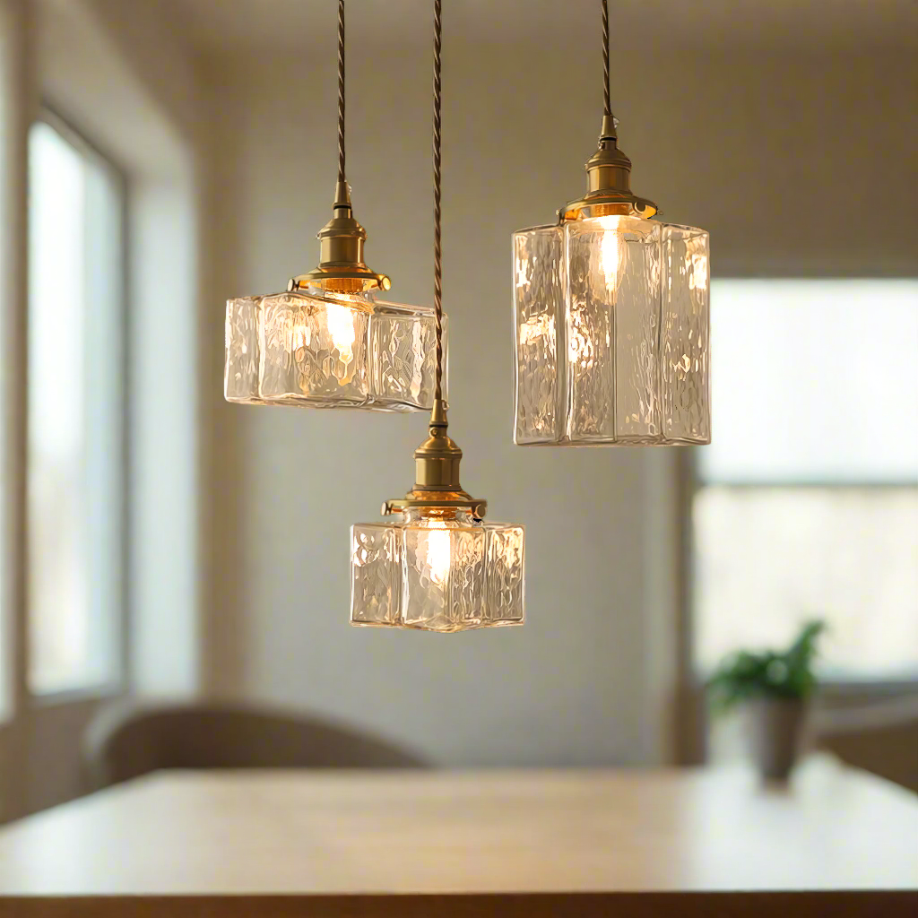 Modern Retro Hanging Glass Lamp