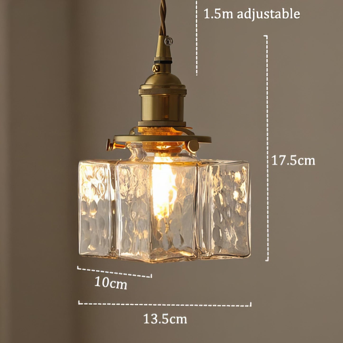 Modern Retro Hanging Glass Lamp