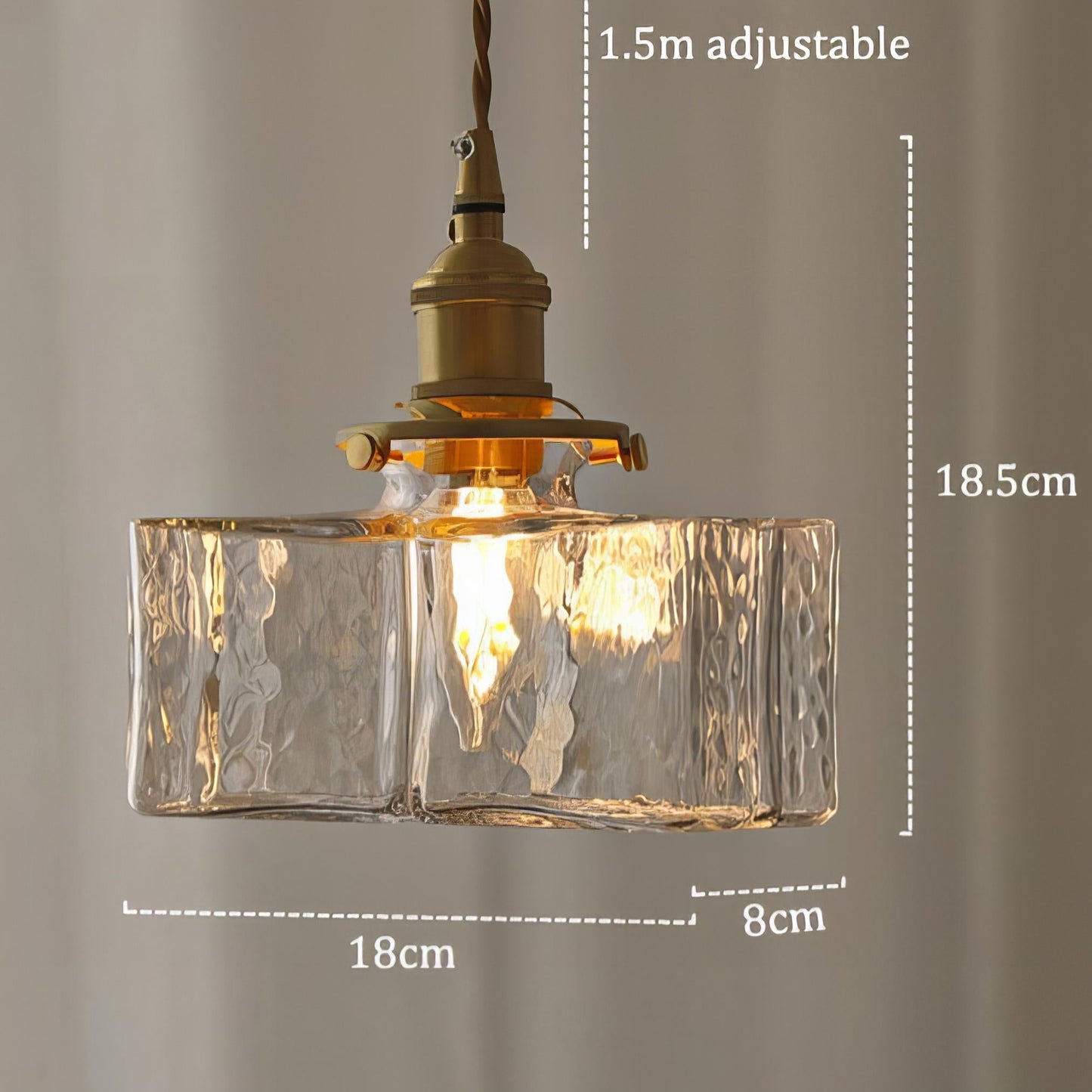 Modern Retro Hanging Glass Lamp