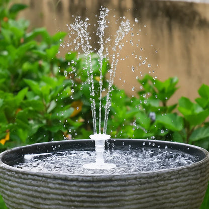 Solar Fountain Pump with LED Lights