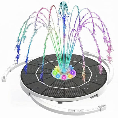 Solar Fountain Pump with LED Lights